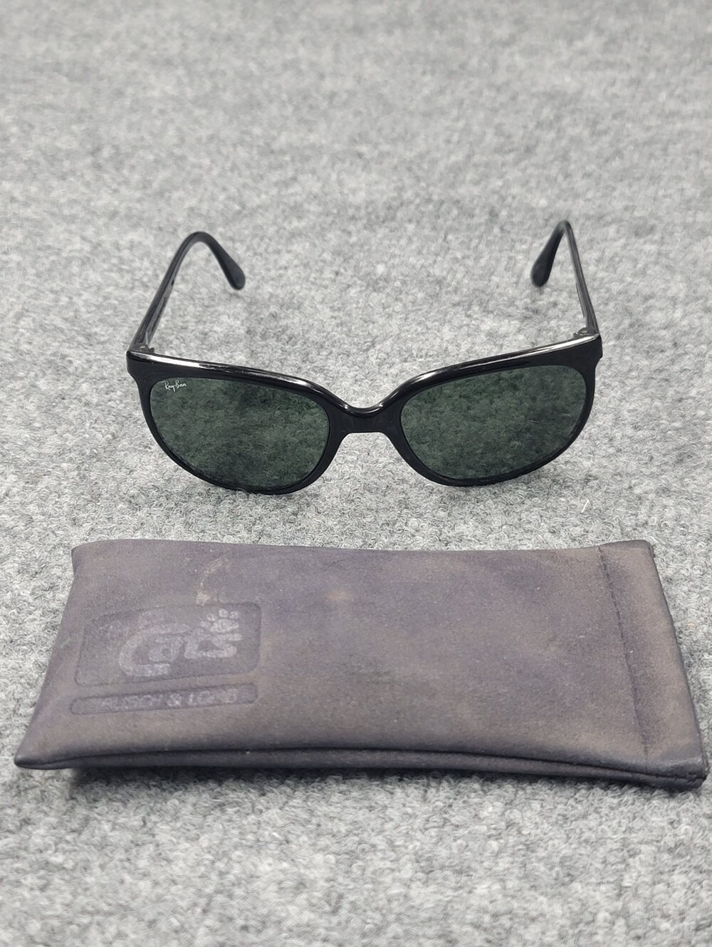 Vintage Ray-Ban Bausch & Lomb Cats Sunglasses France Nylon W/ Original Case